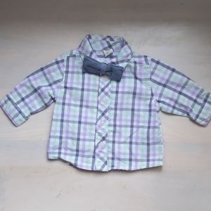 👶 0-3 Month Spring Plaid Dress Shirt (3/$12)